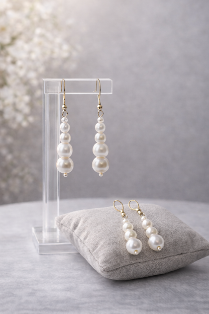 Pearl Studded & Beaded Jewellery Set with watch